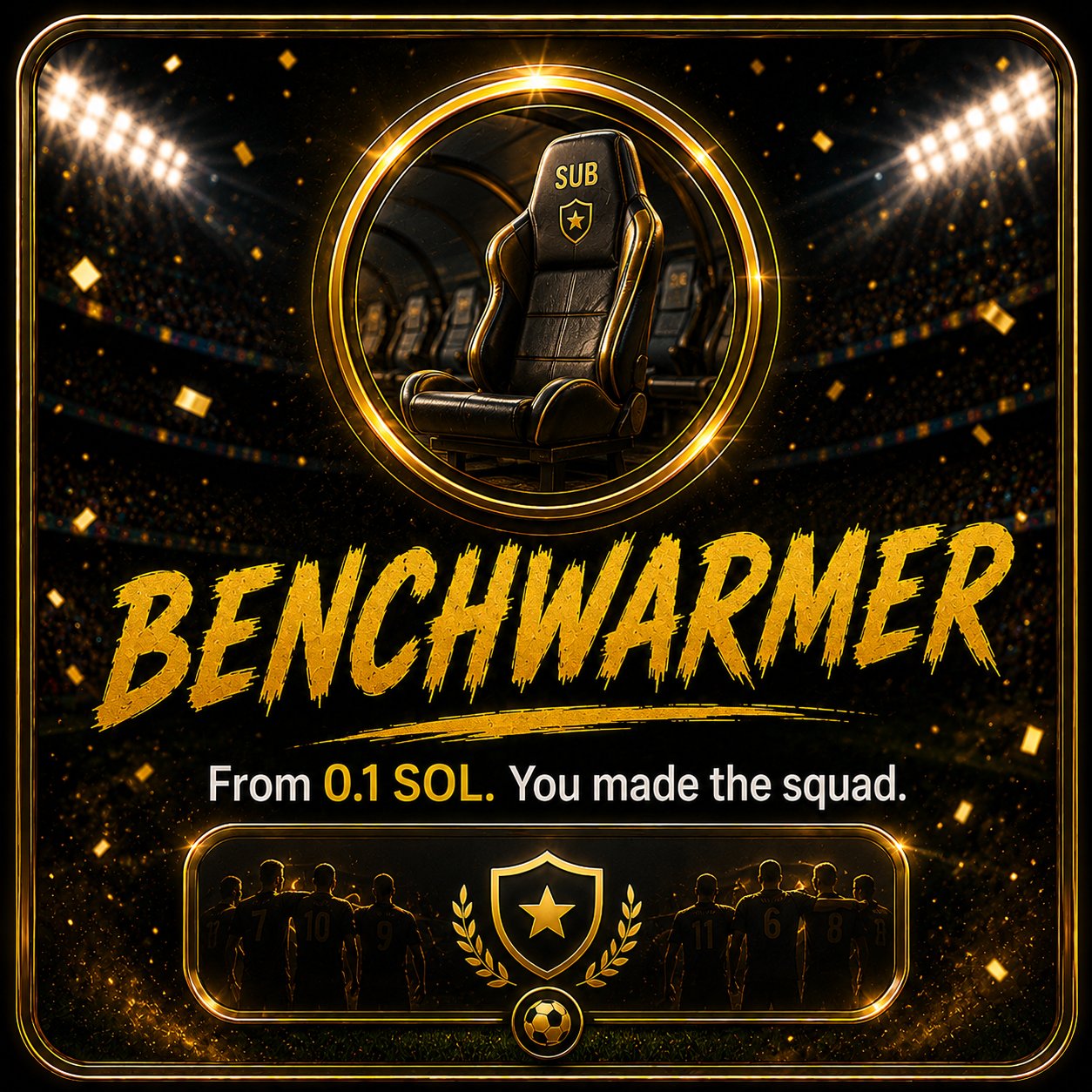 Benchwarmer — from 0.1 SOL